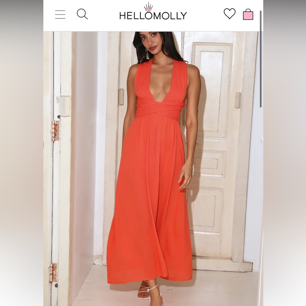 Hello Molly Free Me Maxi Dress Orange